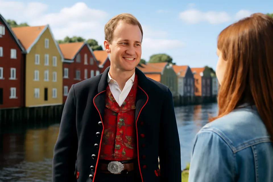 Norwegian story scene about lokal kultur