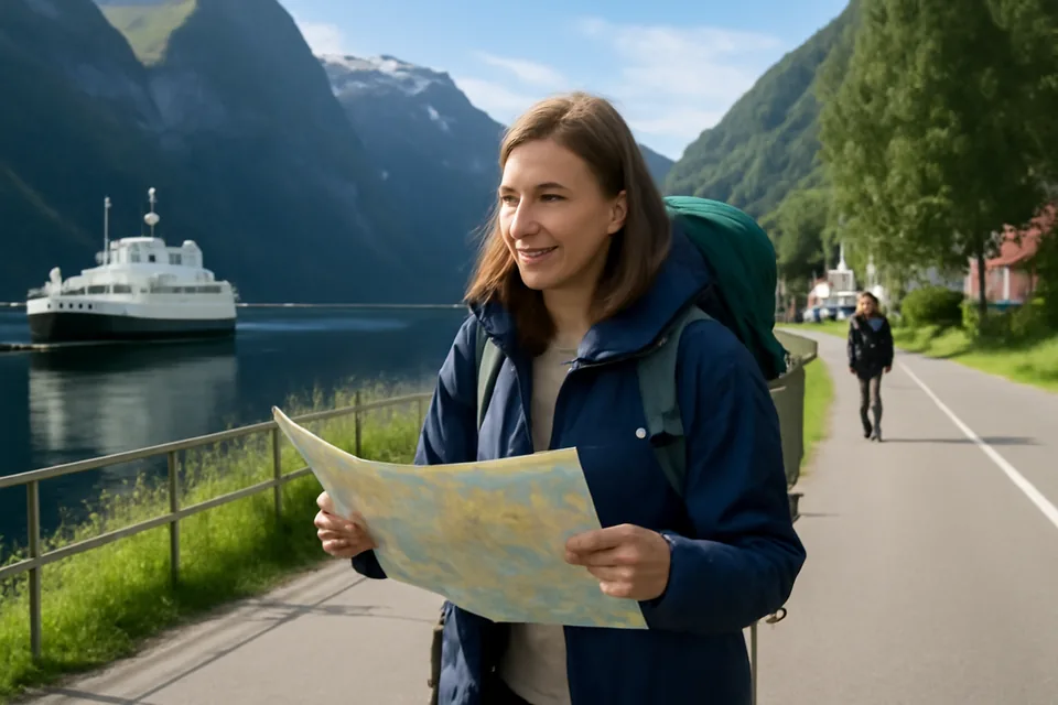Norwegian story scene about reise og miljø