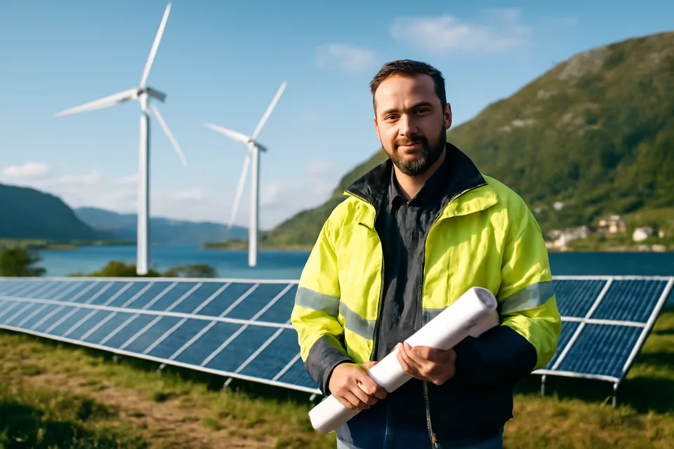 Norwegian story scene about fornybar energi