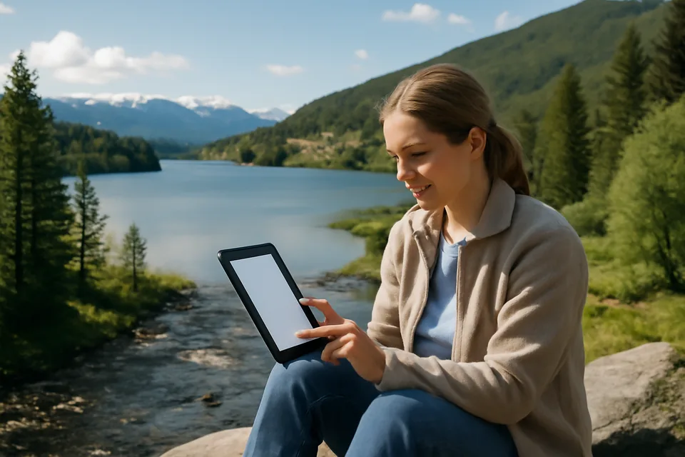 Norwegian story scene about innsjøer og vassdrag