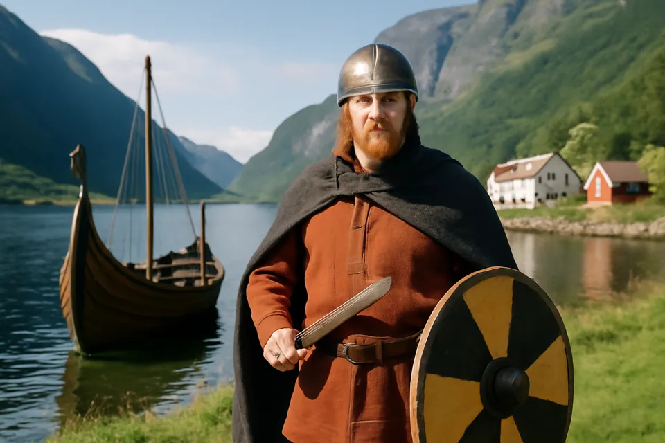 Norwegian story scene about vikingtiden
