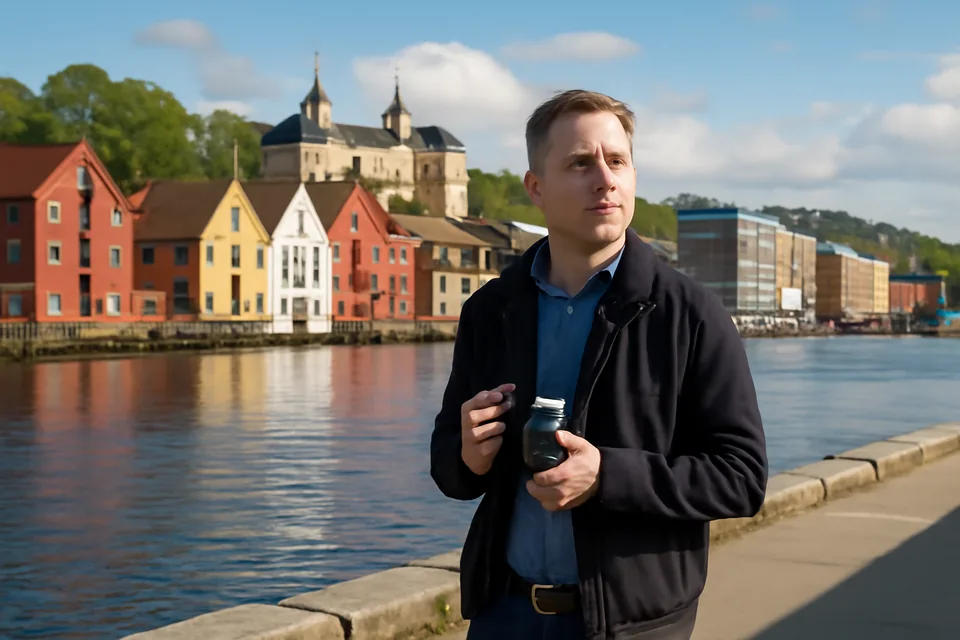 Norwegian story scene about norsk historie i moderne tid