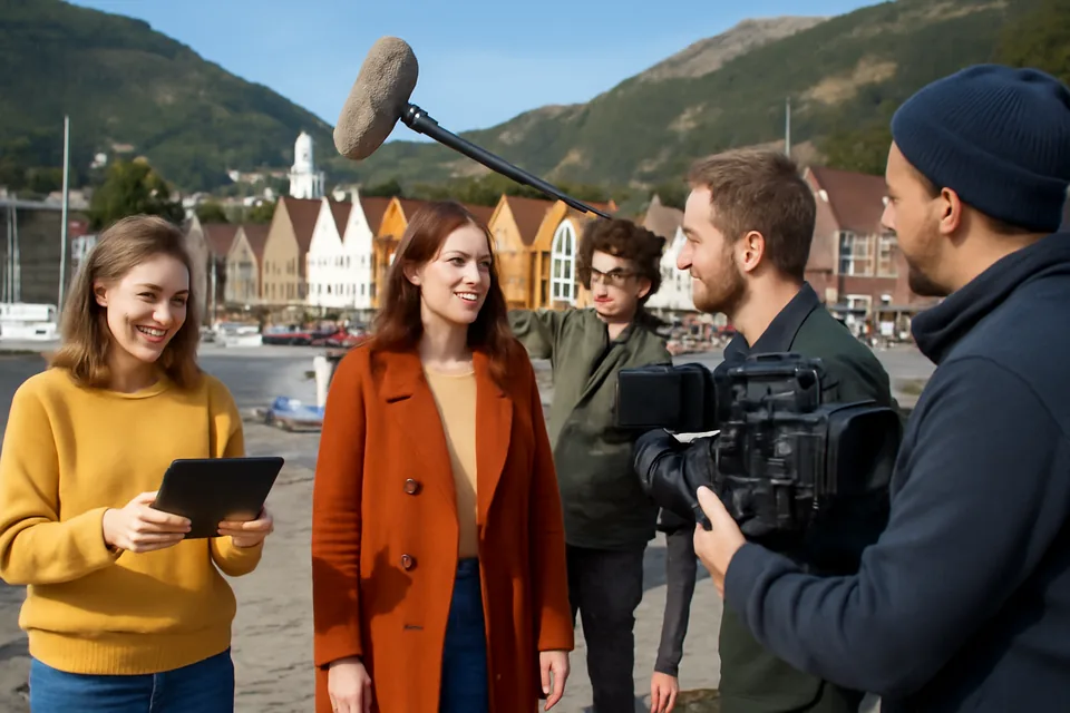Norwegian story scene about norsk film og skuespill