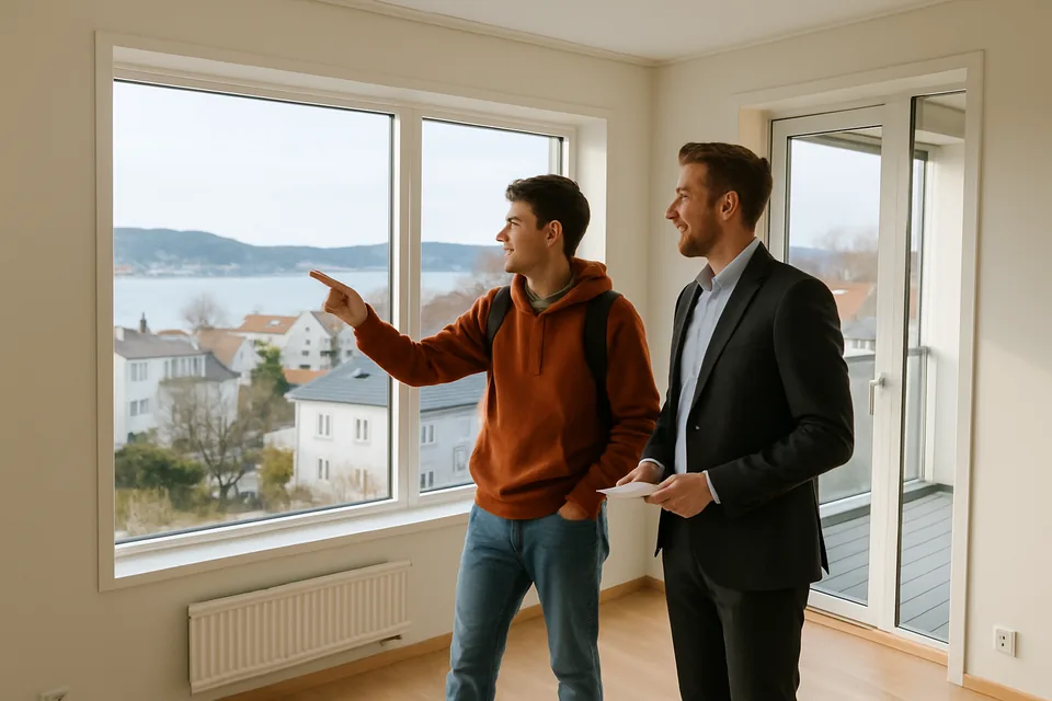 Norwegian conversation scenario: Apartment viewing