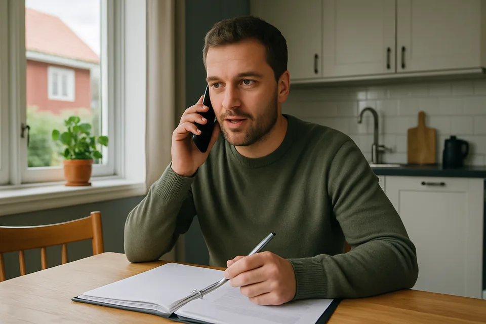 Norwegian conversation scenario: Calling NAV