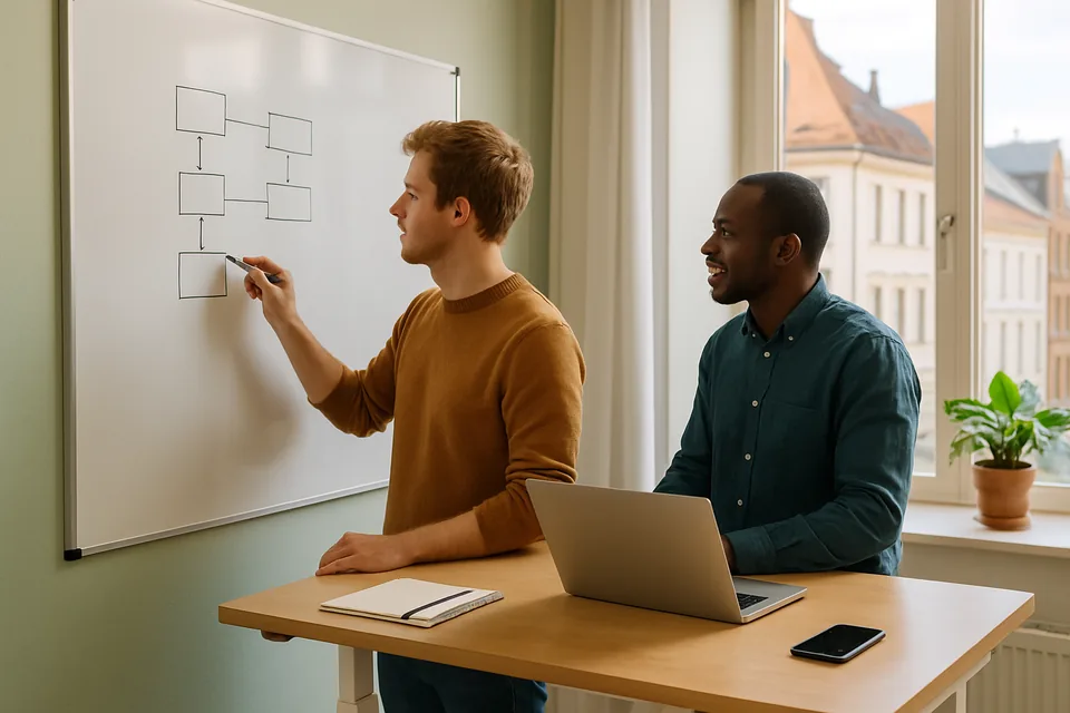 Norwegian conversation scenario: Tech-bransje