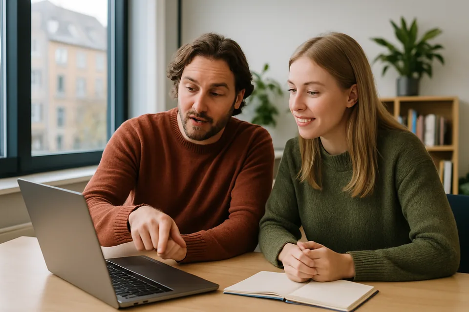 Norwegian conversation scenario: Email discussion