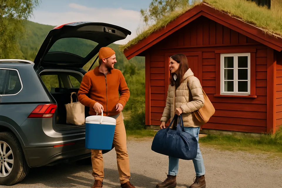 Norwegian conversation scenario: Cabin trip