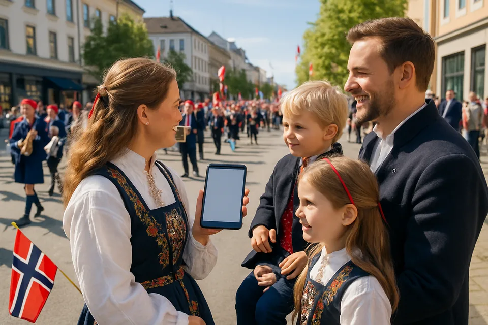 Norwegian conversation scenario: May 17th plans