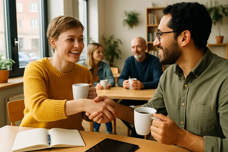 Norwegian conversation scenario: Making friends