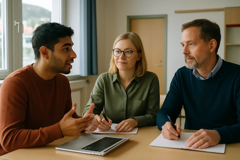 Norwegian conversation scenario: Norskprove oral prep