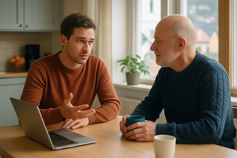 Norwegian conversation scenario: Resolving a misunderstanding