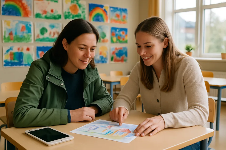 Norwegian conversation scenario: School parent meeting